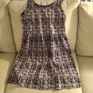 Delirious LA Muted Houndstooth Stretch Knit Mini Dress women XL Fit/flare Tank